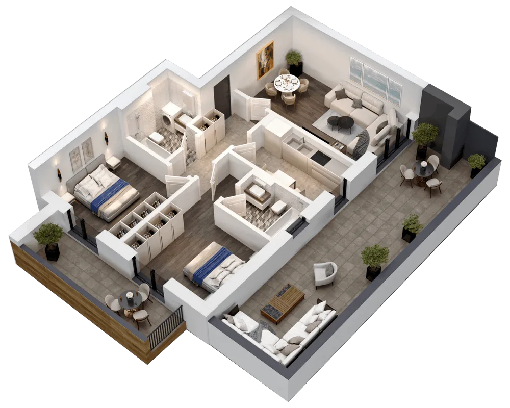 Apartament 3 camere