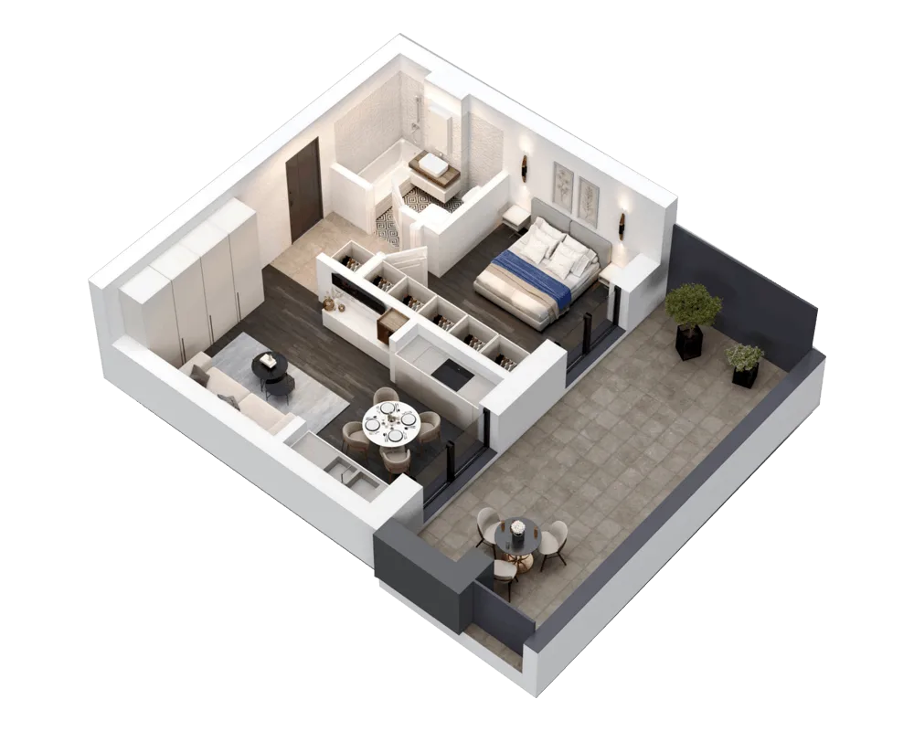 Apartament tip Studio